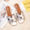 Sandali in Pelle con Design H | Eleganza Moderna e Comfort Estivo