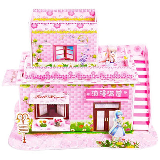 Puzzle 3D Cartoon Casa e Castello  Giocattoli Educativi Fai da Te