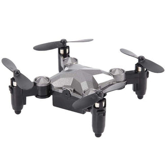Folding drone with camera, controllable via remote control or smartphone with Wi-Fi connection
