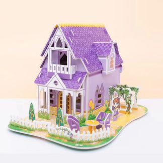 Puzzle 3D Cartoon Casa e Castello  Giocattoli Educativi Fai da Te