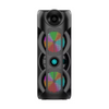 Cassa Bluetooth con Karaoke| Audio Potente, Microfoni Inclusi e LED Party