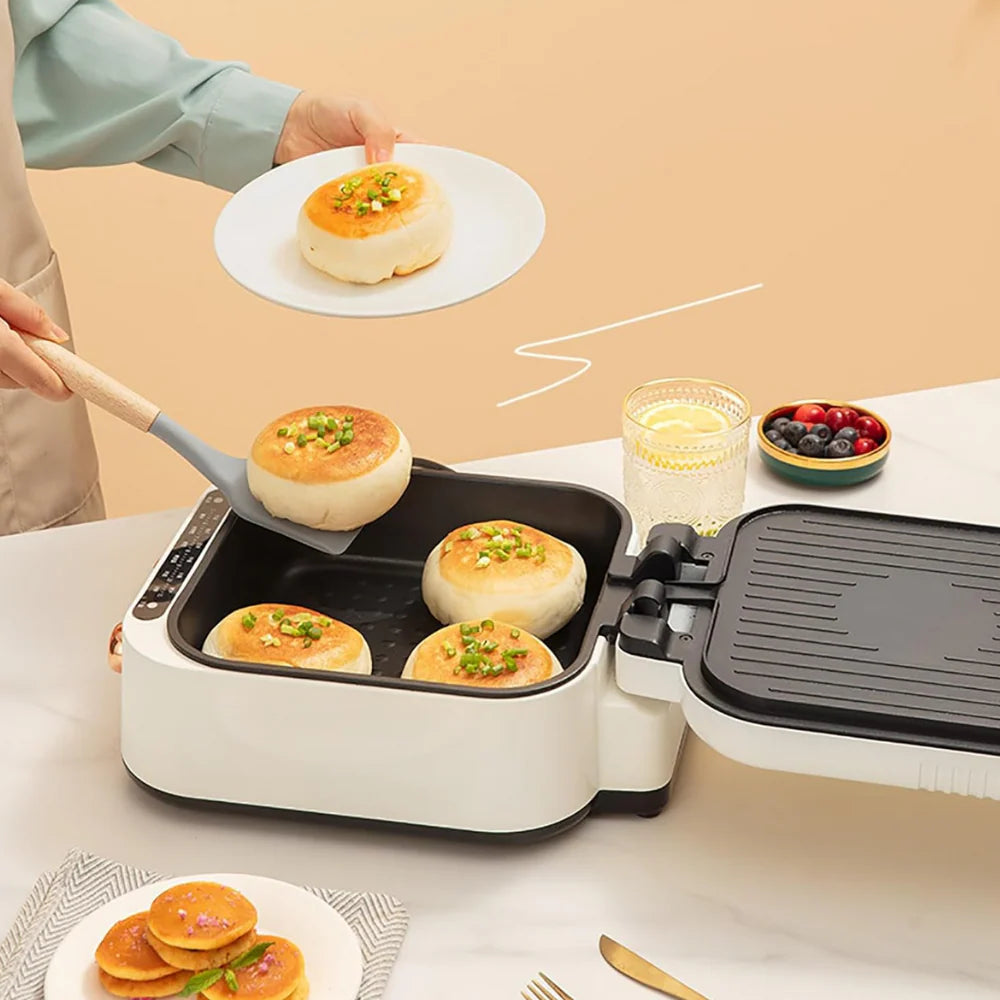 <tc>2-in-1 Multifunction Electric Grill™ | Grill, Cook &amp; Boil with 180° Opening</tc>