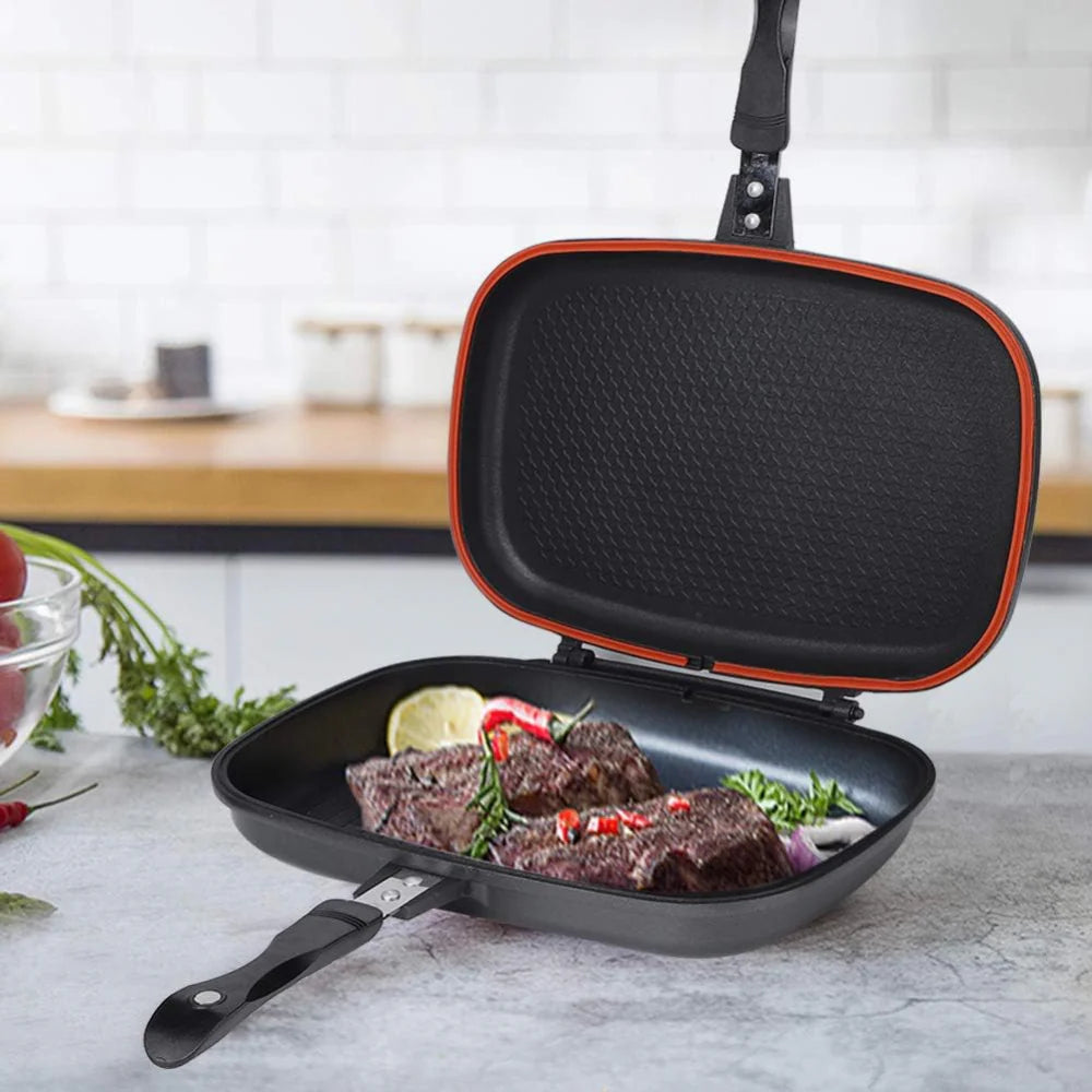 Padella Grill Chiudibile | Sigilla il Calore, Esalta il Gusto