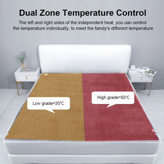 220V electric blanket with automatic heating covered thermostat