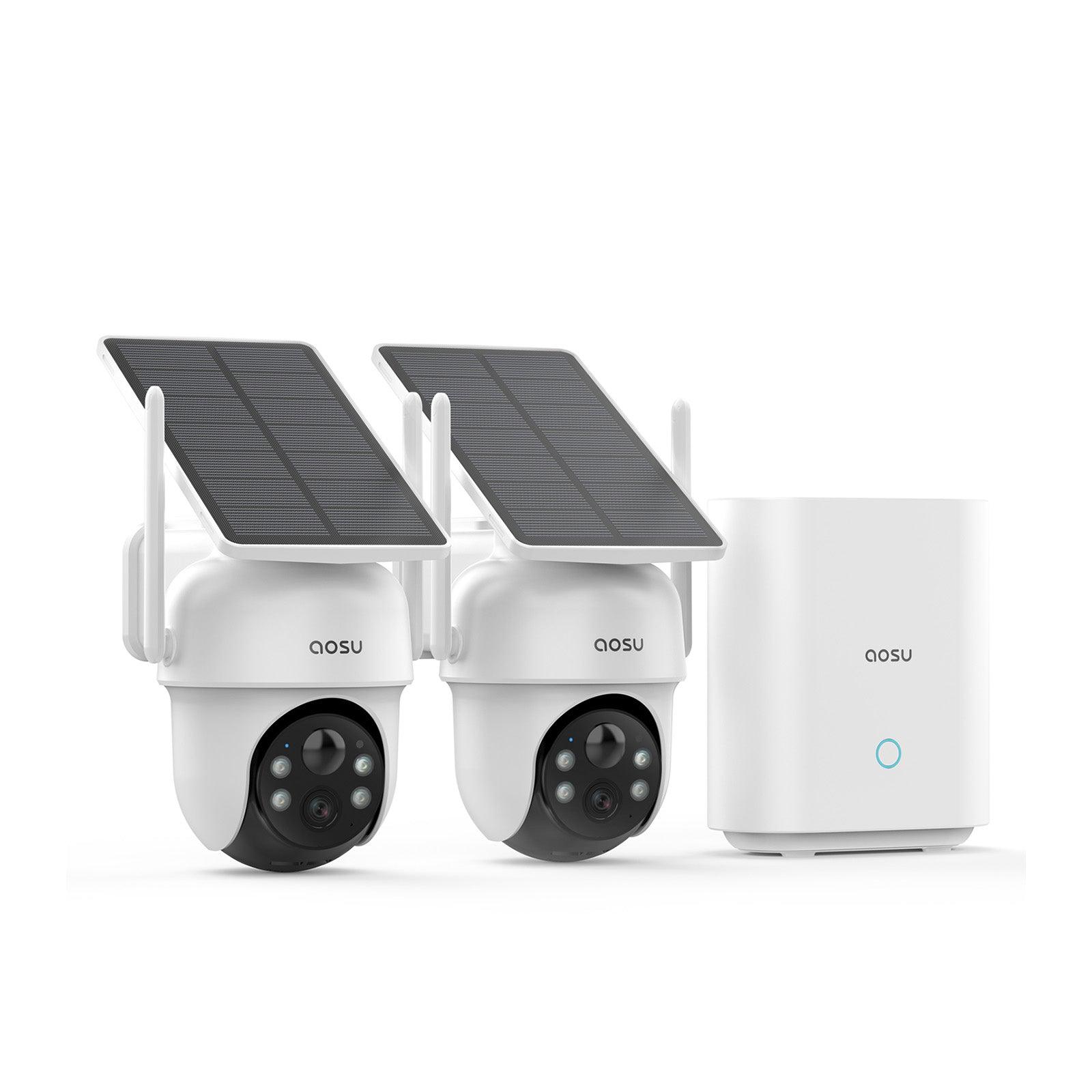 Set Telecamere Solari – Copertura 360° con AI