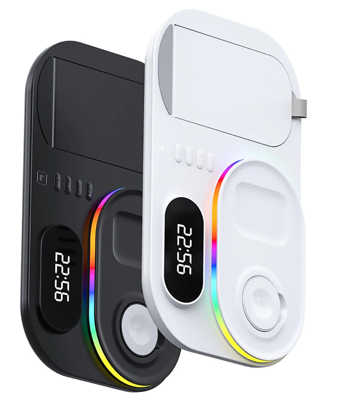 4 in 1 wireless charger - Digital orientation and integrated night light