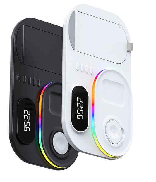 4 in 1 wireless charger - Digital orientation and integrated night light
