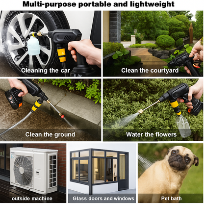Idropulitrice 48V™ | Pulizia Potente a Batteria – 5m di Tubo