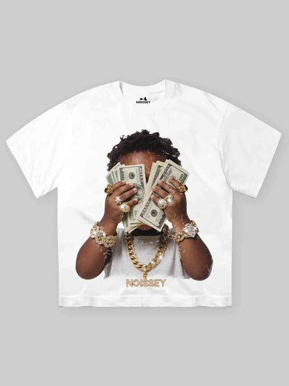 BOUNCE BACK™ | Maglia Oversize con Stampa Vintage Wealthy Baby