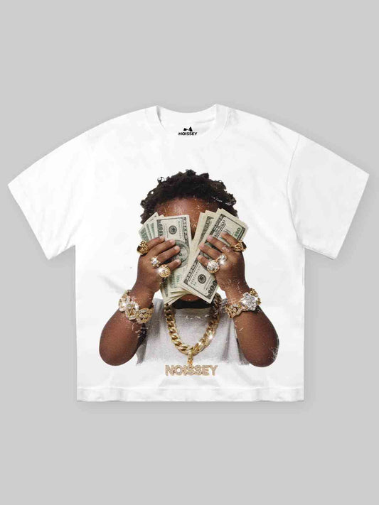 BOUNCE BACK™ | Maglia Oversize con Stampa Vintage Wealthy Baby