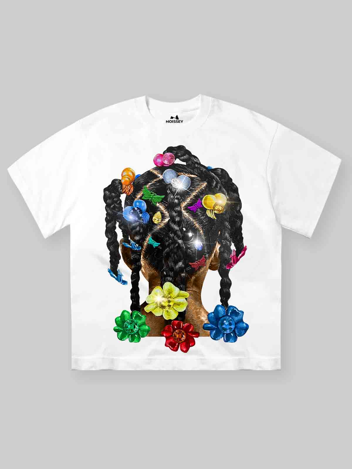 BOUNCE BACK™ | Oversize Streetwear con Stampa Treccia