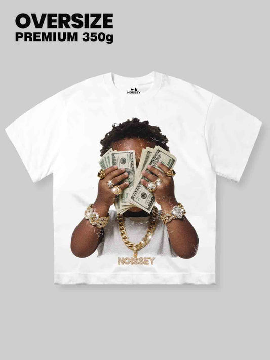 BOUNCE BACK™ | Maglia Oversize con Stampa Vintage Wealthy Baby