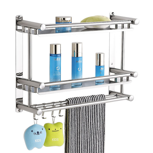 Mensola Bagno a Muro™ | Montaggio con Chiodi o Adesivo – Pratica e Moderna