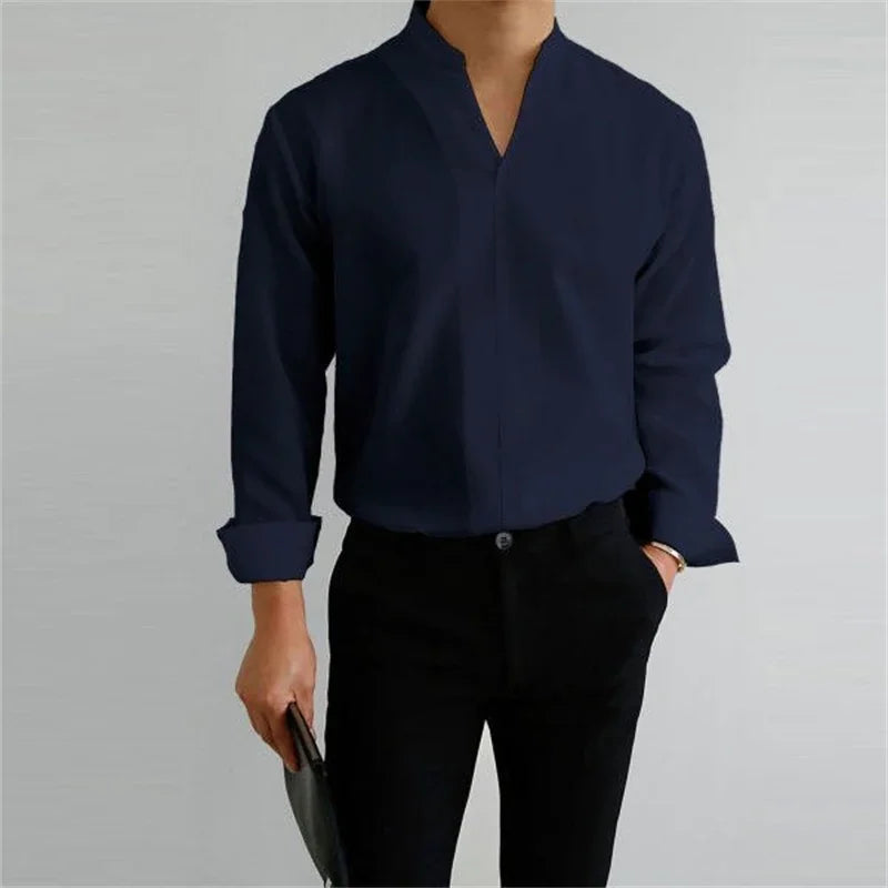 Camicia in Lino Uomo™ | Eleganza Casual e Comfort Garantito