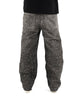 <tc>Black Denim Streetwear™ | Shiny Rhinestones and Raw Hem Finish</tc>