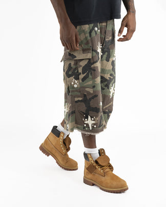 Bermuda Cargo Camo™ | Con Applicazioni di Perle e Stelle