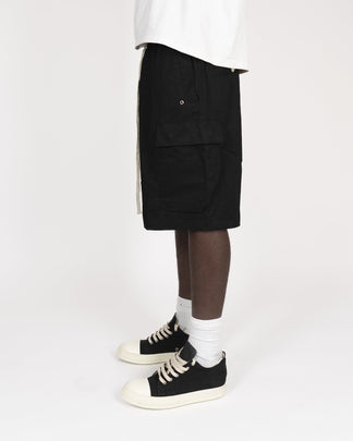 Bermuda Streetwear Neri™ | Chiusura con Zip e Dettagli a Contrasto