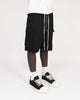 Bermuda Streetwear Neri | Chiusura con Zip e Dettagli a Contrasto