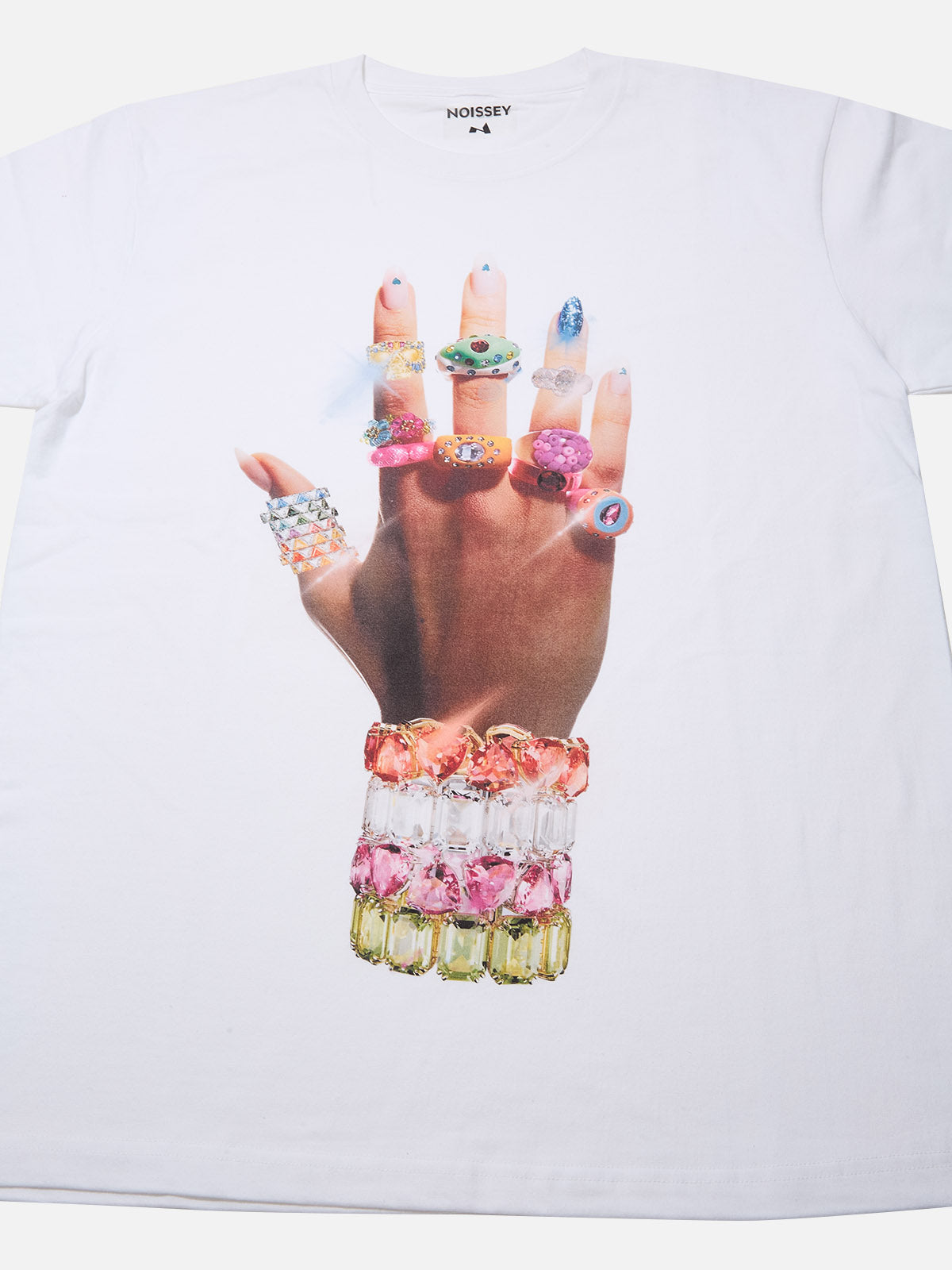BOUNCE BACK™ | T-Shirt Streetwear con Stampa Artistica di Anello e Bracciale