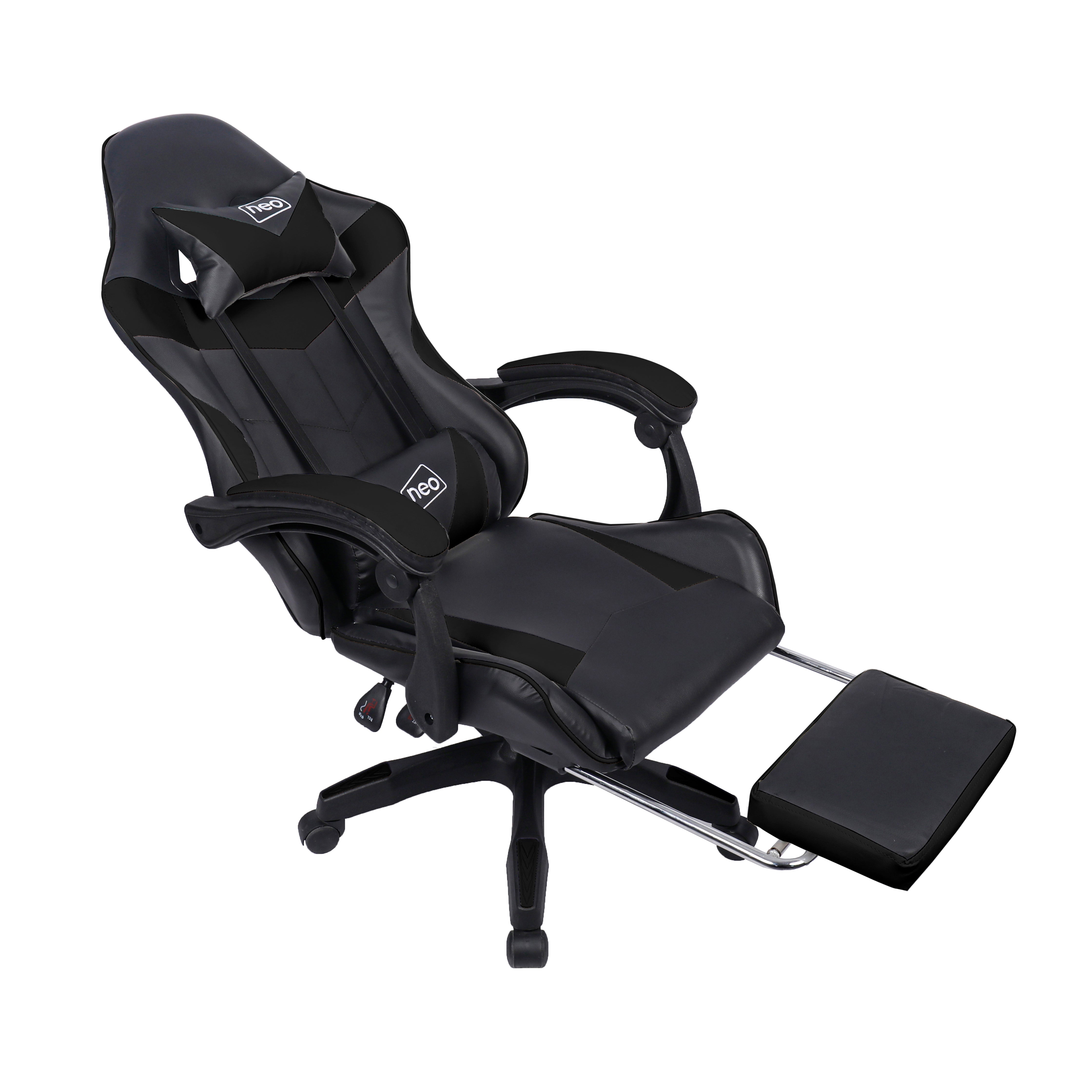 Sedia da Ufficio e Gaming Reclinabile con Supporto Ergonomico e Poggiapiedi