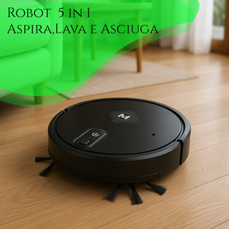 Robot vacuum cleaner 5 in 1 multifunctional and super silent wireless