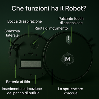 Robot vacuum cleaner 5 in 1 multifunctional and super silent wireless
