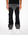 Flared Denim™ | Jeans Flare Nero-Grigio