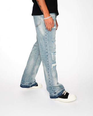Jeans Strappati™ | Stile Streetwear in Denim Chiaro