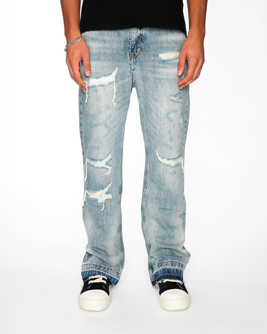 Jeans Strappati™ | Stile Streetwear in Denim Chiaro