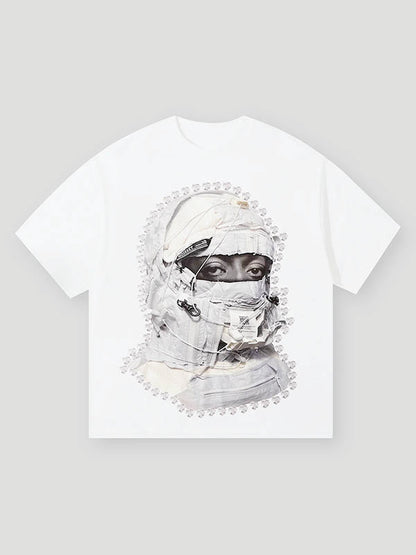 BOUNCE BACK™ | T-Shirt Streetwear con Stampa Cappuccio