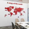 Mappa del Mondo 3D Adesivi Murali in Acrilico  Decorazione Tridimensionale MigliorPrezzi.com
