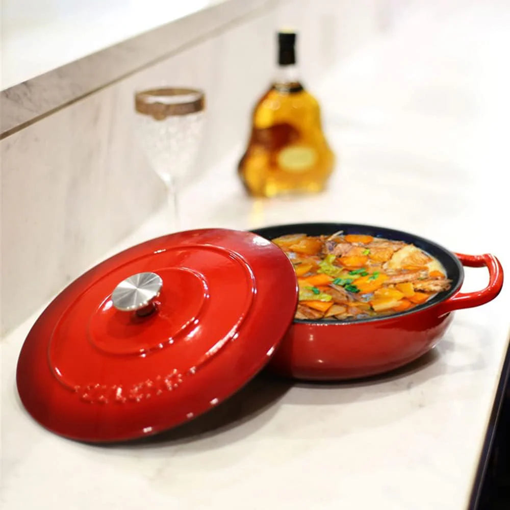 Casseruola in ghisa smaltata 3 litri – distribuzione uniforme del calore