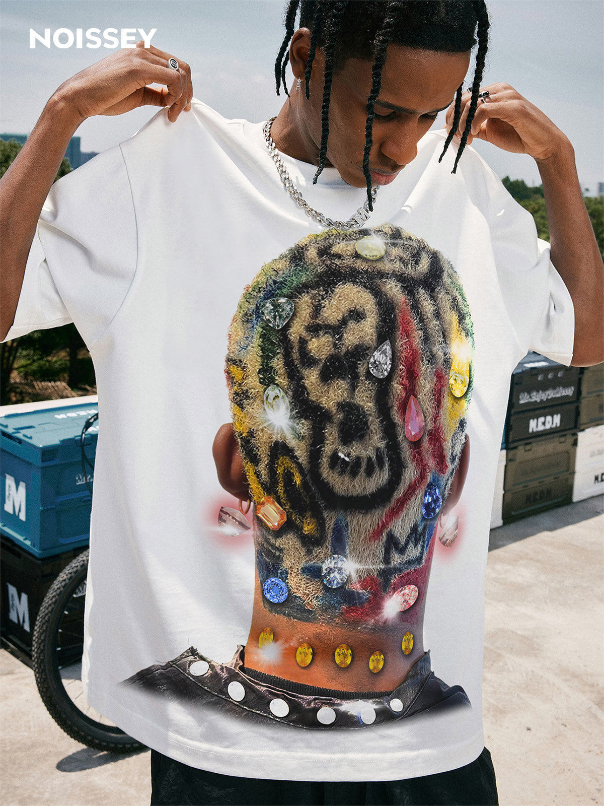 BOUNCE BACK™ | Maglia Crop Streetwear con Grafica Hair & Diamond Art