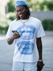 BOUNCE BACK | T-Shirt Oversize di Alta Qualità con Stampa Labbra Blu