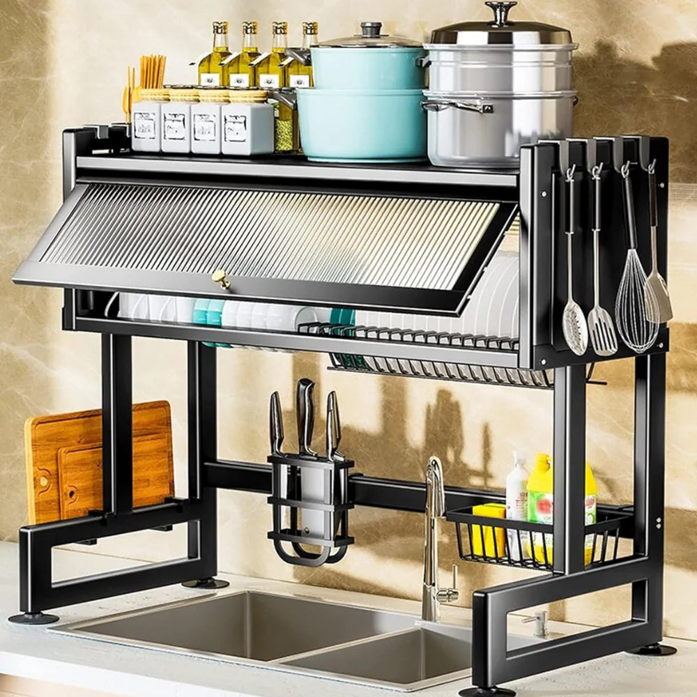Organizzatore Lavello Multifunzionale | Piatti, Posate, Taglieri e Utensili in Ordine