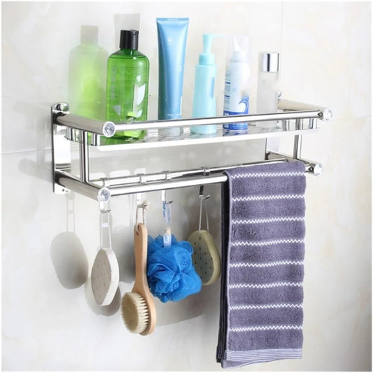 Mensola Bagno a Muro™ | Montaggio con Chiodi o Adesivo – Pratica e Moderna