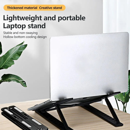 Adjustable support for folding and non -slip computers