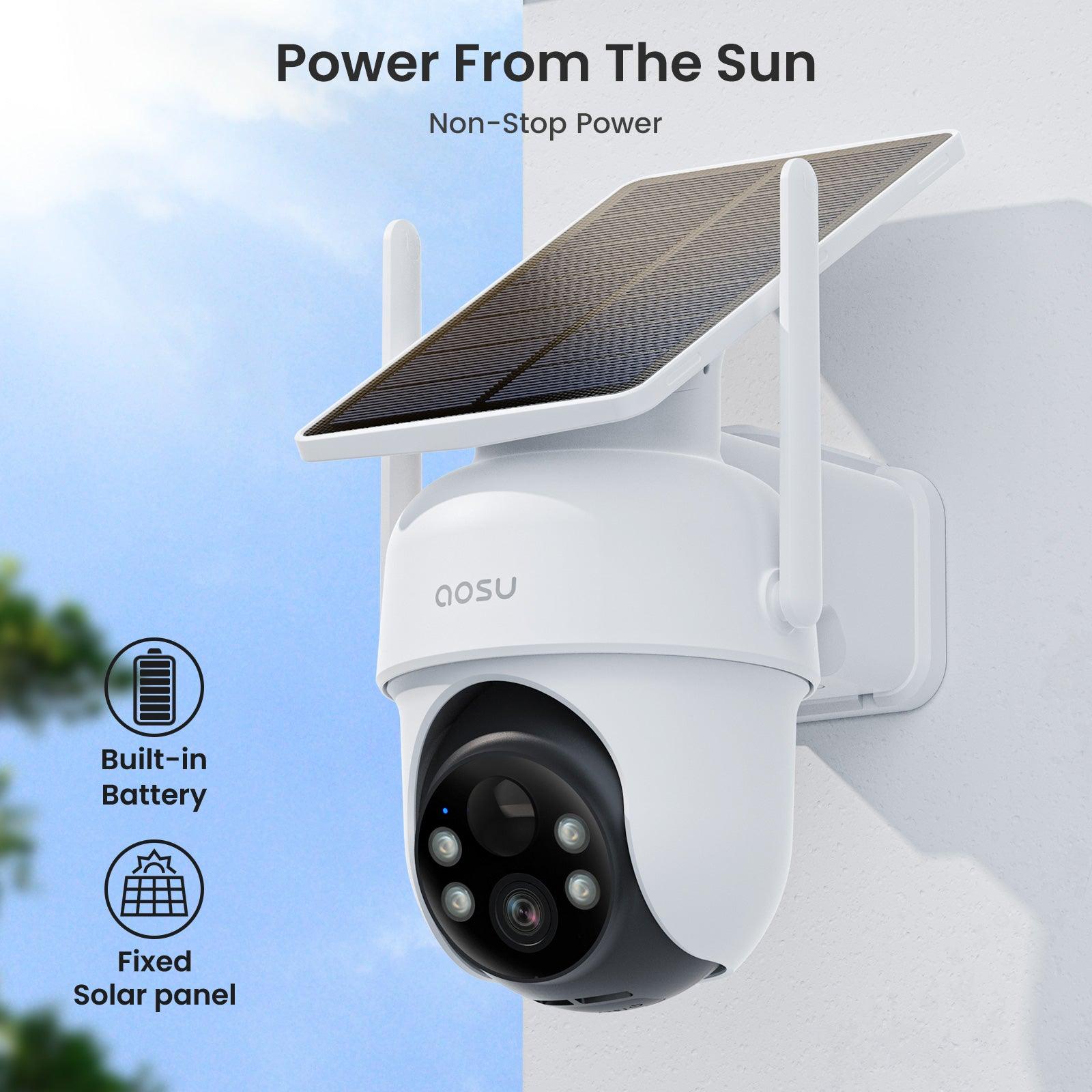 Set Telecamere Solari – Copertura 360° con AI