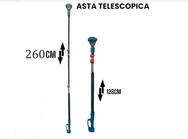 Kit Potatura 3 in 1™ | Mini Motosega + Forbice a Batteria con Asta Telescopica