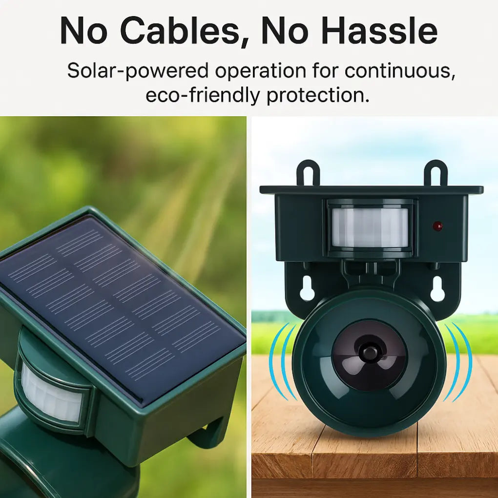 Motion Sensor Bird Deterrent for Crows: Ideal Pigeon Repeller with Sound Scarer MigliorPrezzi.com