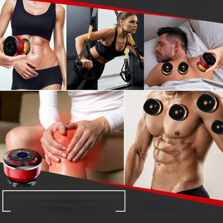 Set di Coppette Elettriche Massaggianti 8 Pezzi con Calore e Aspirazione