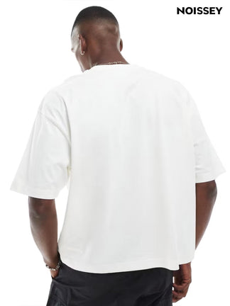 BOUNCE BACK™ | Maglia Oversize Boxy con Stampa Labbra Blu Retrò e Grills