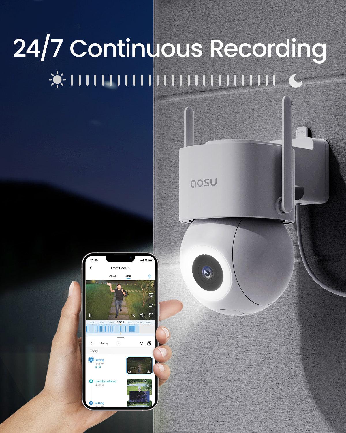 Telecamera WiFi da Esterno 6K – Visione Notturna a Colori 360°