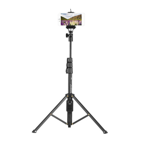 Selfie Stick Treppiede Bluetooth con Supporto Telefono – Portatile e Regolabile