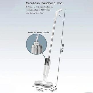 Spin wireless electric mop with USB charging