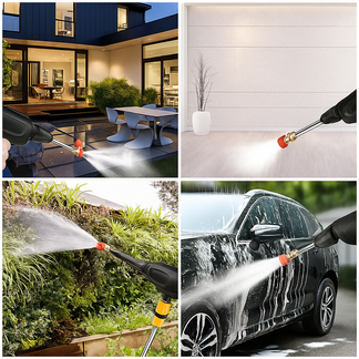 48V ™ pressure washer | Powerful battery cleaning - 5m of tube