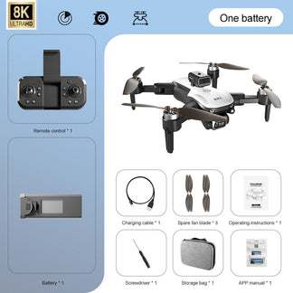 Drone Professionale 4K/8K | Doppia Camera HD e Design Pieghevole