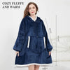 Felpa Coperta Plaid con Cappuccio Oversize Super Confortevole Taglia Unica - Tinta Unita MigliorPrezzi.com