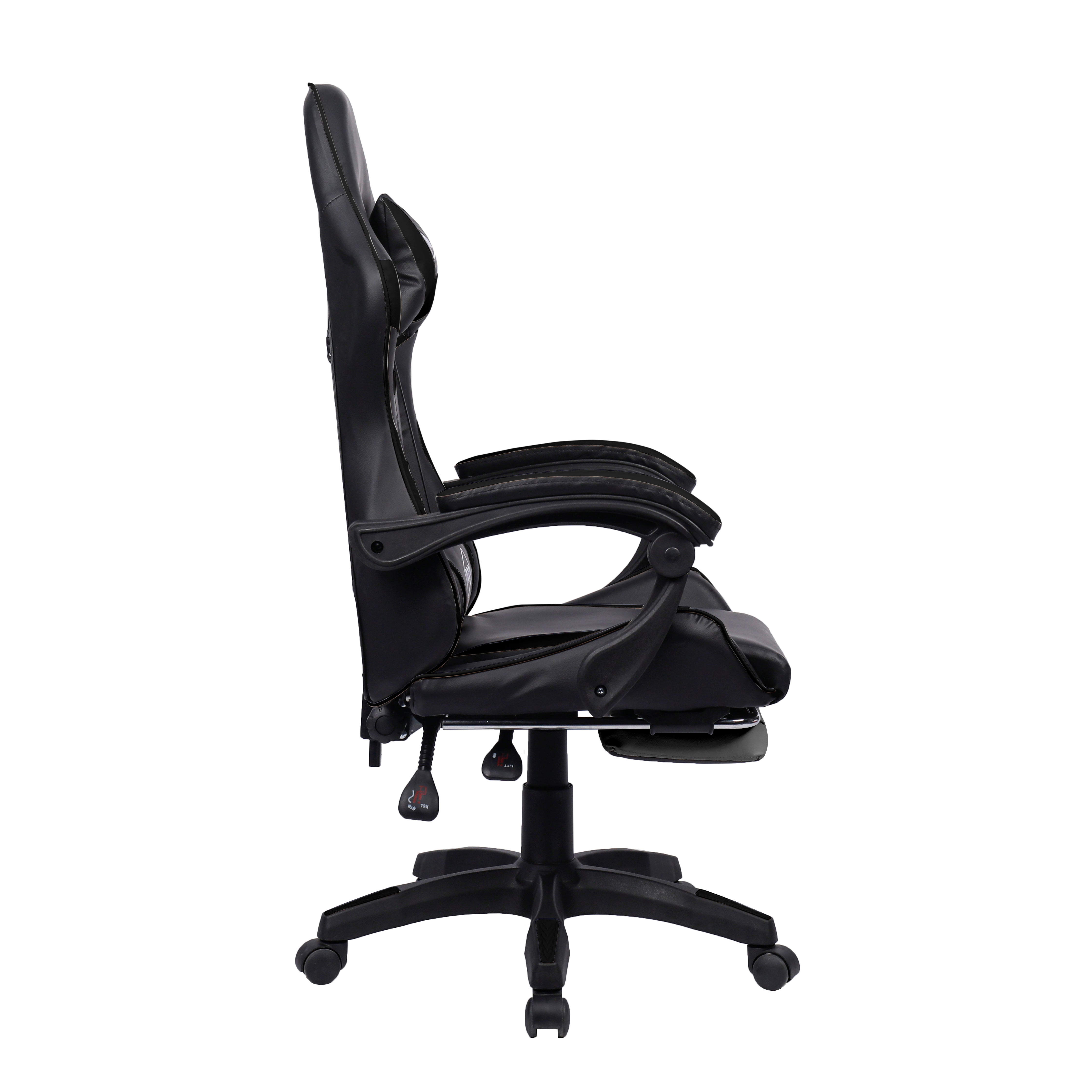 Sedia da Ufficio e Gaming Reclinabile con Supporto Ergonomico e Poggiapiedi