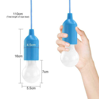 LED light bulb with portable batteries with 10 pieces rope